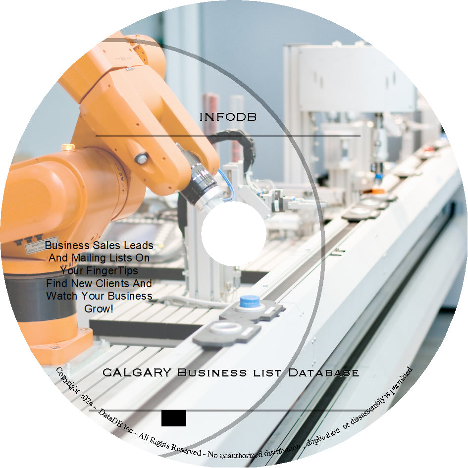 CALGARY Business Directory List Database | Contains 48,000 business lists and 9,000 email lists