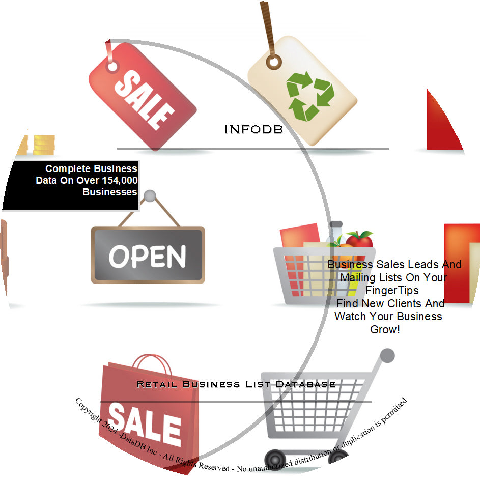 Retail Business List Database | Contains 156,000 business lists and 44,500 email lists